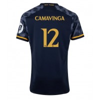 Real Madrid Eduardo Camavinga #12 Bortatröja 2023-24 Kortärmad